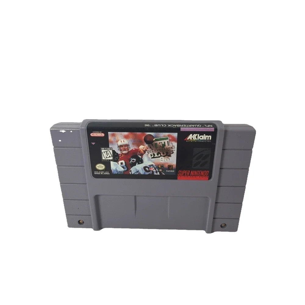 NFL Quarterback Club 96 SNES Super Nintendo Game Cartridge